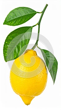 Lemon on the with isolated background