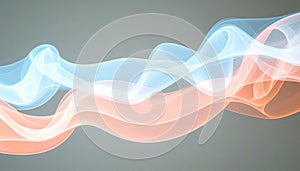 Red and blue smoke on black