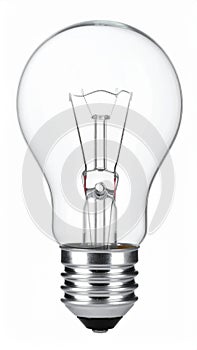 Light bulb isolated on white