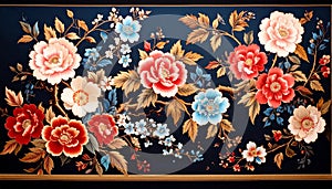 Generated image.Intricate floral design.