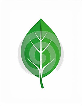 Leaf vector in EPS format featuring a clean and modern leaf design.