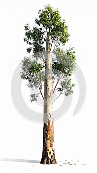 Tall Eucalyptus Tree with Peeling Bark and Slender Crown