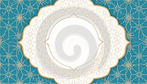 Generated image.An intricate geometric design features a central white circular area.