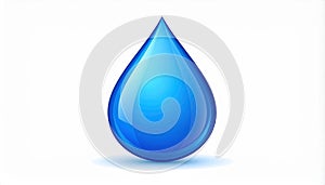 Generated image.3D water droplet.