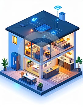 Smart Home Isometric Illustration