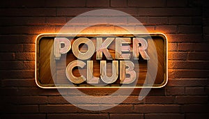 Poker night 3D letters