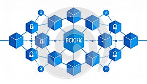 Blockchain Technology Network Concept
