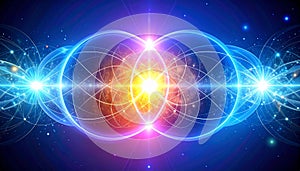 Abstract Quantum Energy Field with Sacred Geometry