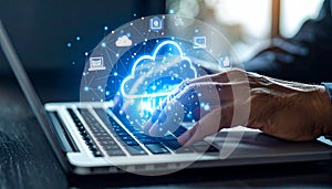 Cloud Computing and Data Storage Concept