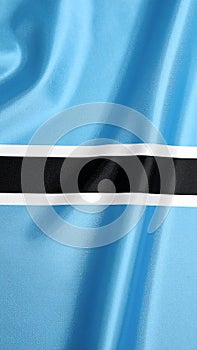 Flag of Bostwana as background, top view