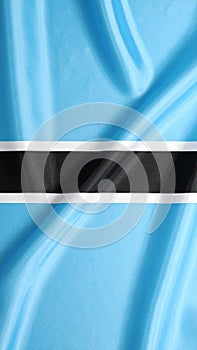 Flag of Bostwana as background, top view