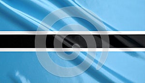 Flag of Bostwana as background, top view