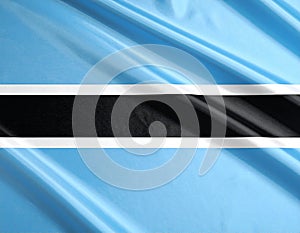 Flag of Bostwana as background, top view