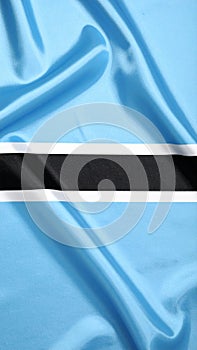 Flag of Bostwana as background, top view
