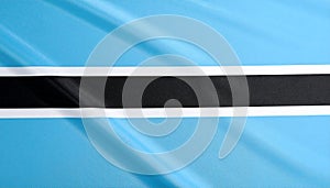 Flag of Bostwana as background, top view