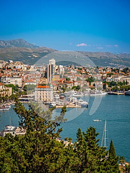 Scenic view of Split, Croatia from Marian Hill
