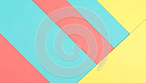 Turquoise, coral, and lemon yellow diagonal pattern