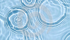 Soothing Aqua Ripple Background with Waves and Circles