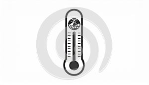 generated using AI.A simple black and white illustration of a thermometer.