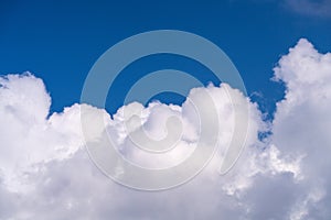 tranquil cloudscape with white clouds