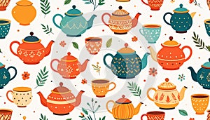 Whimsical Tea Party Pattern