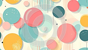 Abstract Pastel Circles Background