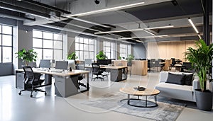 Modern Open-Plan Office Interior