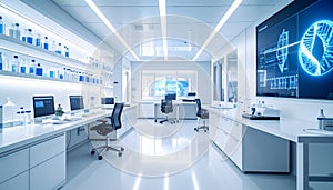 Modern High-Tech Scientific Research Laboratory