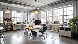 Modern Open-Plan Office Interior