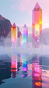 Mystical Crystal Landscape