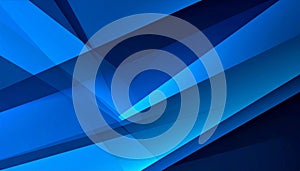 Abstract Blue Geometric Layered Background.