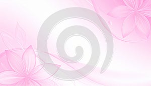 Generated image.Delicate Pink Flowers Artwork.