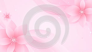 Generated image.Delicate Pink Flowers Artwork.