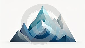 Geometric Abstract Mountain Landscape Illustration