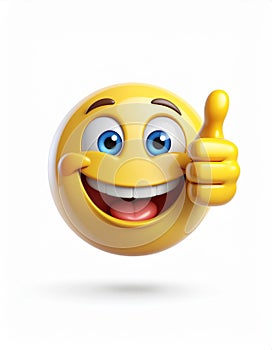 Thumbs Up Emoji - 3D Render