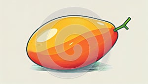 Stylized Mango Illustration