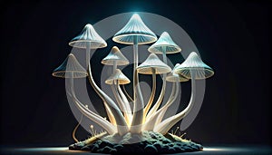 Glowing Mushroom Cluster