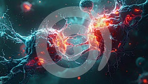 Dynamic Neural Network Connection with Glowing Energy