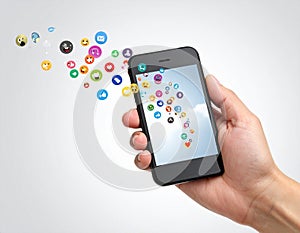 Social Media Engagement and Connection Concept