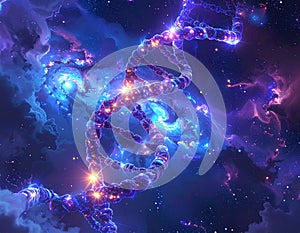 Cosmic DNA Helix