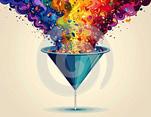 Creative Color Burst Funnel