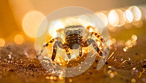 Macro spider blur bokeh