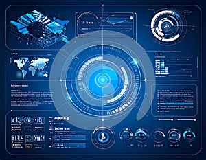 Futuristic Data Analysis Interface