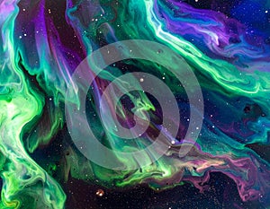 Abstract Cosmic Nebula Swirls