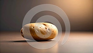 Potato Still Life Fresh Raw Potato on Tabletop