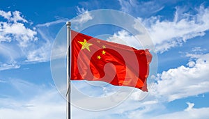 China flag. The national flag of China