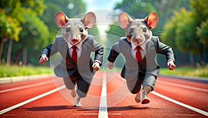 Business Mice Race