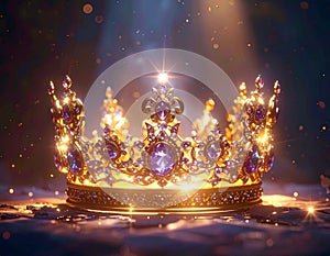 A glowing crown of light with no base