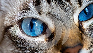Cat blue eyes