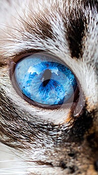 Cat blue eyes